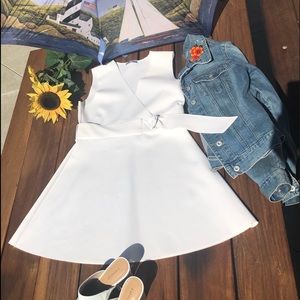White Zara scuba dress
